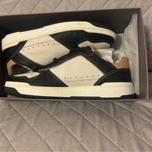 Brunello Cucinelli Black and Cream Sneakers